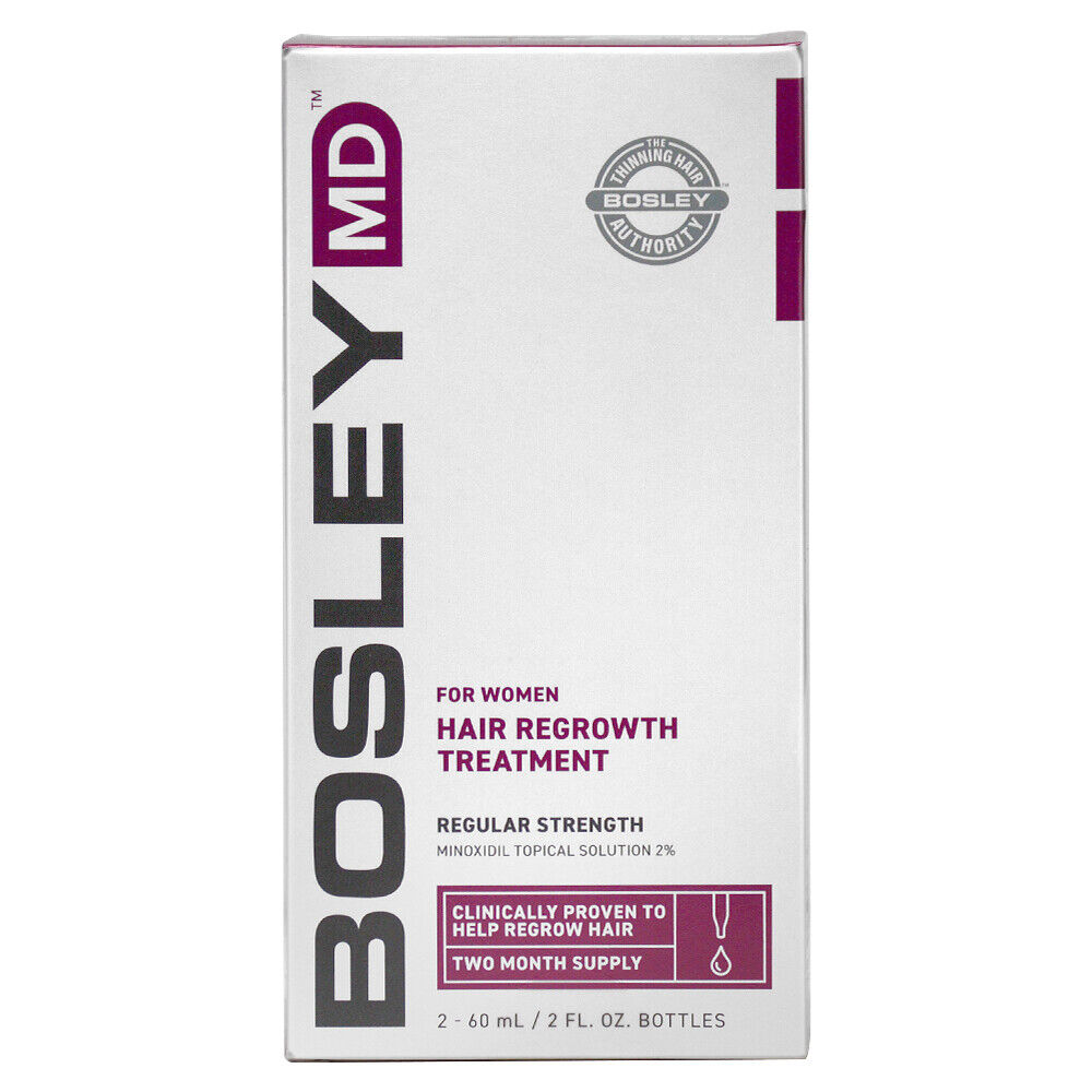 Bosley MD Women's Regular Strength Minoxidil 2% Topical (Sprayer) 2 Month Supply